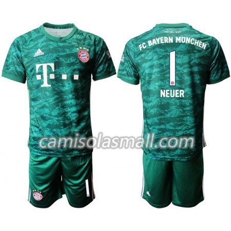 Camisolas Criança Bayern de Munique NEUER 1 Guarda Redes 1º Equipamento Principal 2019-2020